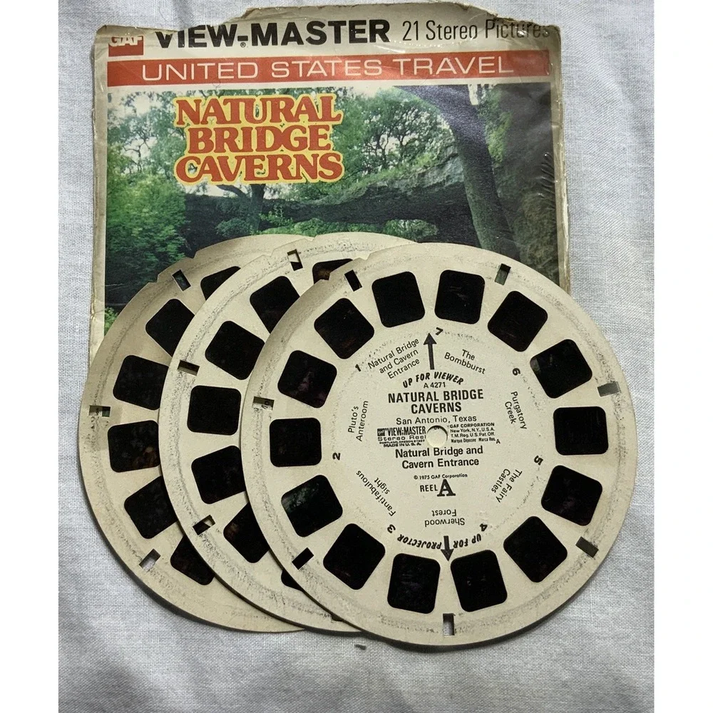 View-Master 1960 Viewer & Library Chest-Case With 72 Reels -National‎ Parks